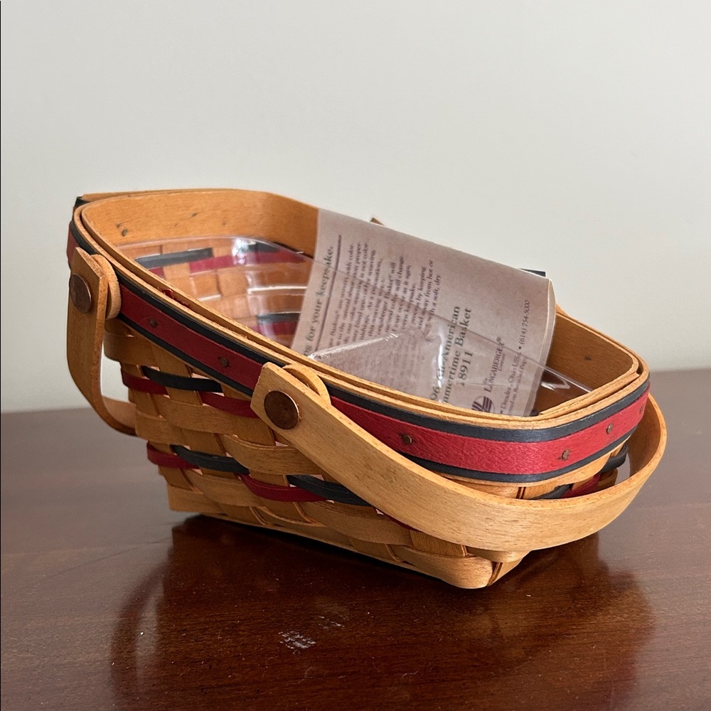 Longaberger all American 1996 summertime basket bundle includes